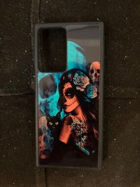 Green skull girl galaxy note 20 phone case